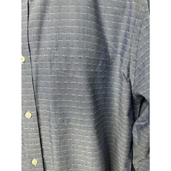 Banana Republic Blue & White Long Sleeve Button Up Shirt Men's XL - Picture 5 of 9